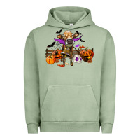 Pigment Oil Green Heifer cow halloween Urban Hoodie - RanaPortraitStore
