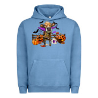 Pigment Pebble Blue Heifer cow halloween Urban Hoodie - RanaPortraitStore