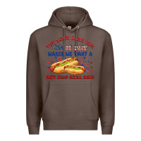 Coffee dog real bad billie wilder Premium Hoodie - texasbilliewilder