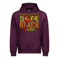 Mauve Wine unapologetically dope black teacher juneteenth Urban Hoodie - texasbilliewilder