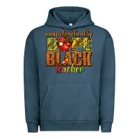Pigment Midnight Navy unapologetically dope black teacher juneteenth Urban Hoodie - texasbilliewilder