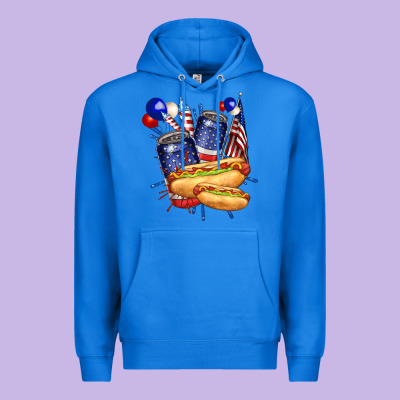 Hotdog With Beers Billie Wilder Premium Hoodie Designed By Texasbilliewilder