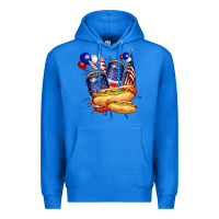 True Royal hotdog with beers billie wilder Premium Hoodie - texasbilliewilder