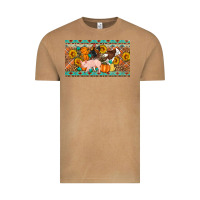 Vintage Camel Fall farm animals cow pig rooster Vintage Tee - Artiststas