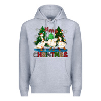 Heather Grey merry christmas duck Premium Hoodie - Zillion Design Studio