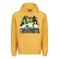 Mustard merry christmas duck Premium Hoodie - Zillion Design Studio