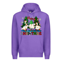Purple merry christmas duck Premium Hoodie - Zillion Design Studio