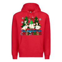 Red merry christmas duck Premium Hoodie - Zillion Design Studio