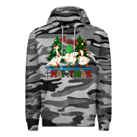 Slate Camo merry christmas duck Premium Hoodie - Zillion Design Studio