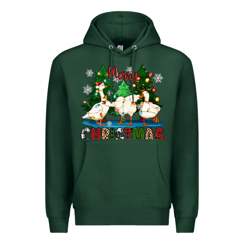 Merry Christmas Duck Premium Hoodie by Zillion Design Studio | Teevron