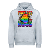 Heather Grey free dad hugs Urban Hoodie - Zillion Design Studio