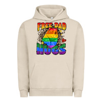 Pigment French Oak free dad hugs Urban Hoodie - Zillion Design Studio