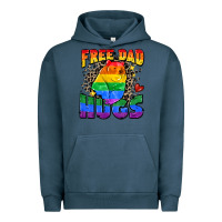 Pigment Midnight Navy free dad hugs Urban Hoodie - Zillion Design Studio