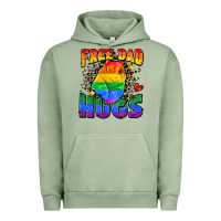 Pigment Oil Green free dad hugs Urban Hoodie - Zillion Design Studio