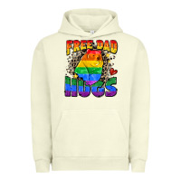 Pigment Pistachio free dad hugs Urban Hoodie - Zillion Design Studio