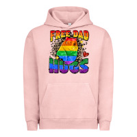 Pigment Salmon free dad hugs Urban Hoodie - Zillion Design Studio