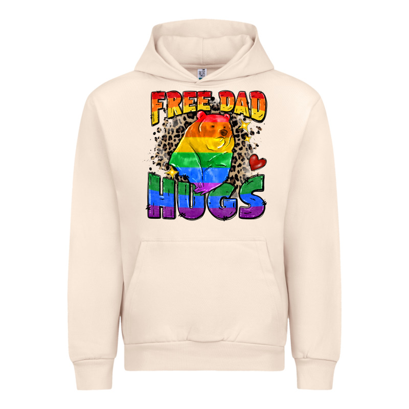 Free Dad Hugs Urban Hoodie by Zillion Design Studio | Teevron