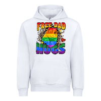 White free dad hugs Urban Hoodie - Zillion Design Studio