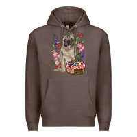 Coffee easter pug Premium Hoodie - RanaPortraitStore