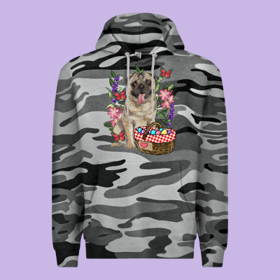 Easter Pug Premium Hoodie Designed By Ranaportraitstore