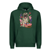 Sports Green easter pug Premium Hoodie - RanaPortraitStore
