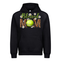 Black blessed mom with tennis and daisy Urban Hoodie - texasbilliewilder
