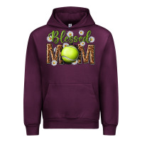 Mauve Wine blessed mom with tennis and daisy Urban Hoodie - texasbilliewilder