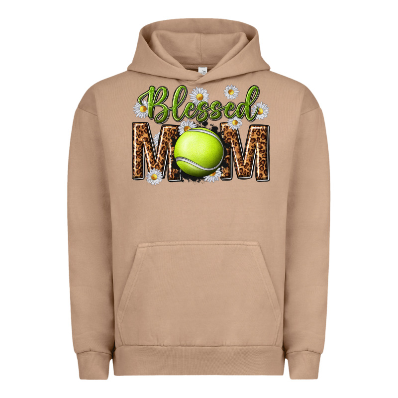 Blessed Mom With Tennis And Daisy Urban Hoodie by texasbilliewilder | Teevron