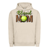 Pigment French Oak blessed mom with tennis and daisy Urban Hoodie - texasbilliewilder