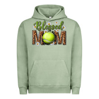 Pigment Oil Green blessed mom with tennis and daisy Urban Hoodie - texasbilliewilder