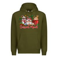 Army Green current mood coffee cups Premium Hoodie - Zillion Design Studio