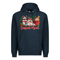Navy current mood coffee cups Premium Hoodie - Zillion Design Studio