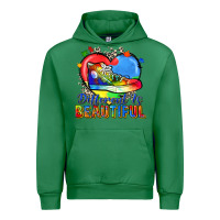 Emerald different is beautiful Urban Hoodie - Zillion Design Studio