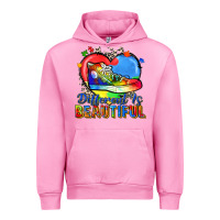 Fuchsia Pink different is beautiful Urban Hoodie - Zillion Design Studio
