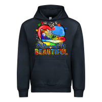 Navy different is beautiful Urban Hoodie - Zillion Design Studio