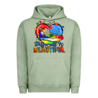 Pigment Oil Green different is beautiful Urban Hoodie - Zillion Design Studio