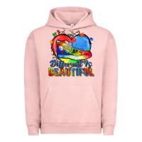 Pigment Salmon different is beautiful Urban Hoodie - Zillion Design Studio
