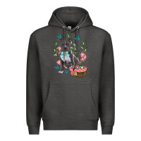 Charcoal Heather easter pitbull Premium Hoodie - RanaPortraitStore