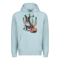 Blue Mist easter pitbull Premium Hoodie - RanaPortraitStore