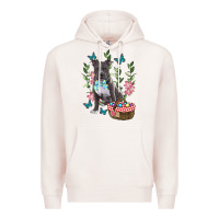 Pale Pink easter pitbull Premium Hoodie - RanaPortraitStore