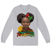 Moon Dust juneteenth african girl Long Sleeve Tee - BarkalooDesign