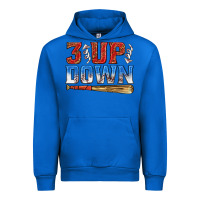 Cobalt 3 up 3 down baseball Urban Hoodie - texasbilliewilder