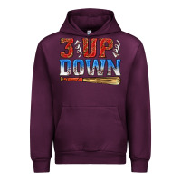 Mauve Wine 3 up 3 down baseball Urban Hoodie - texasbilliewilder
