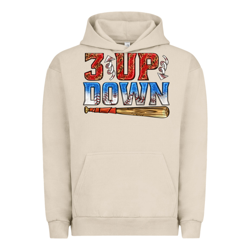 3 Up 3 Down Baseball Urban Hoodie by texasbilliewilder | Teevron