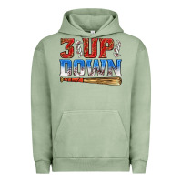 Pigment Oil Green 3 up 3 down baseball Urban Hoodie - texasbilliewilder