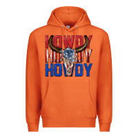 Carrot howdy howdy howdy 4th of july bull skull billie wi Premium Hoodie - texasbilliewilder