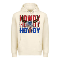 Tofu howdy howdy howdy 4th of july bull skull billie wi Premium Hoodie - texasbilliewilder