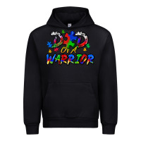 Black dad of a warrior Urban Hoodie - Zillion Design Studio