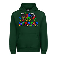 Forest Green dad of a warrior Urban Hoodie - Zillion Design Studio