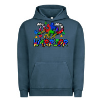Pigment Midnight Navy dad of a warrior Urban Hoodie - Zillion Design Studio